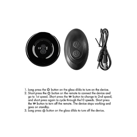Shots Thumby 10 Functions Personal Glass Massager - Glass Sex Toys