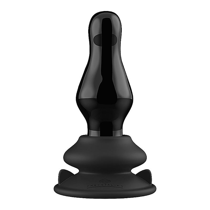 Shots Missy Glass Vibrator With Suction Cup and Remote - Glass Sex Toys