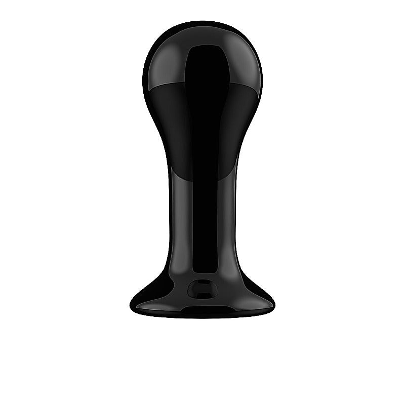 Shots Globy Suction Cup Rechargeable Glass Remote Vibrator - Glass Sex Toys