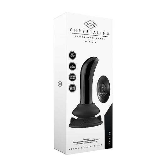Shots Prickly Rechargeable 10 Functions Glass Vibrator - Glass Sex Toys