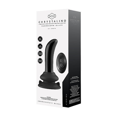 Shots Prickly Rechargeable 10 Functions Glass Vibrator - Glass Sex Toys