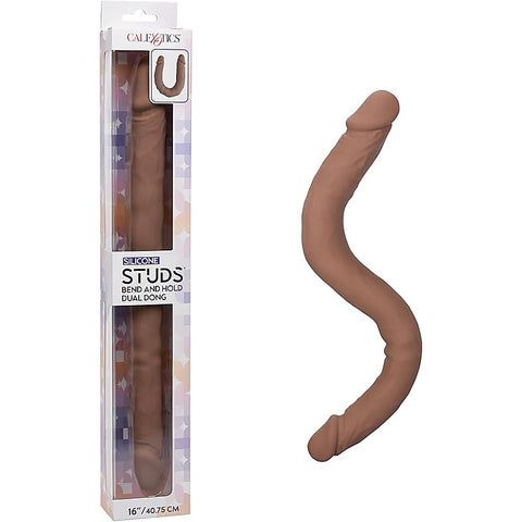 CalExotics Silicone Studs 16 Inch Bend And Hold Dual Dong - Double Ender