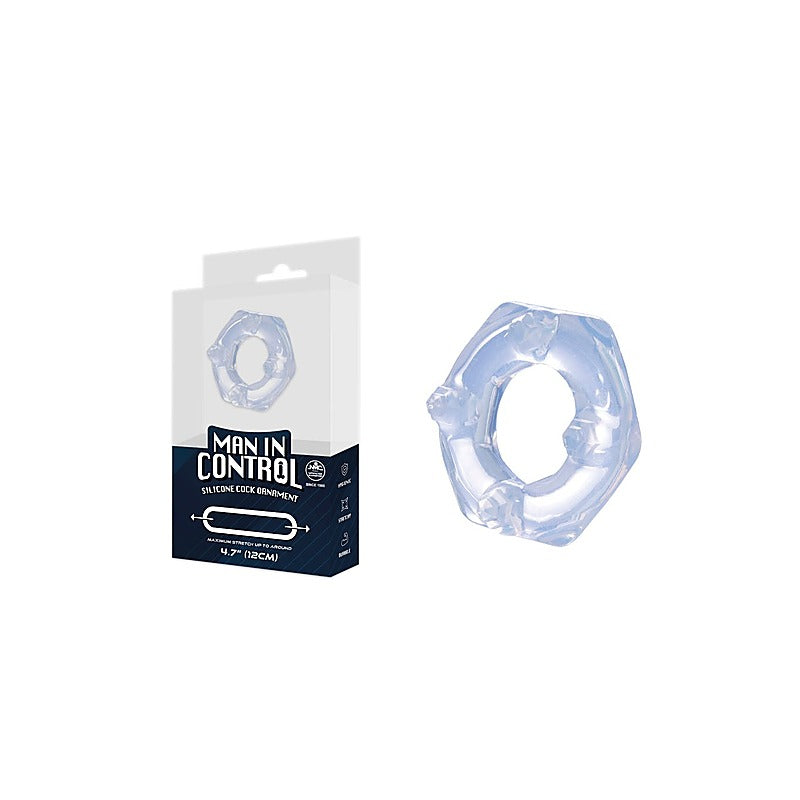 Man In Control Silicone Cock Ring by Oxballs - Cock Rings