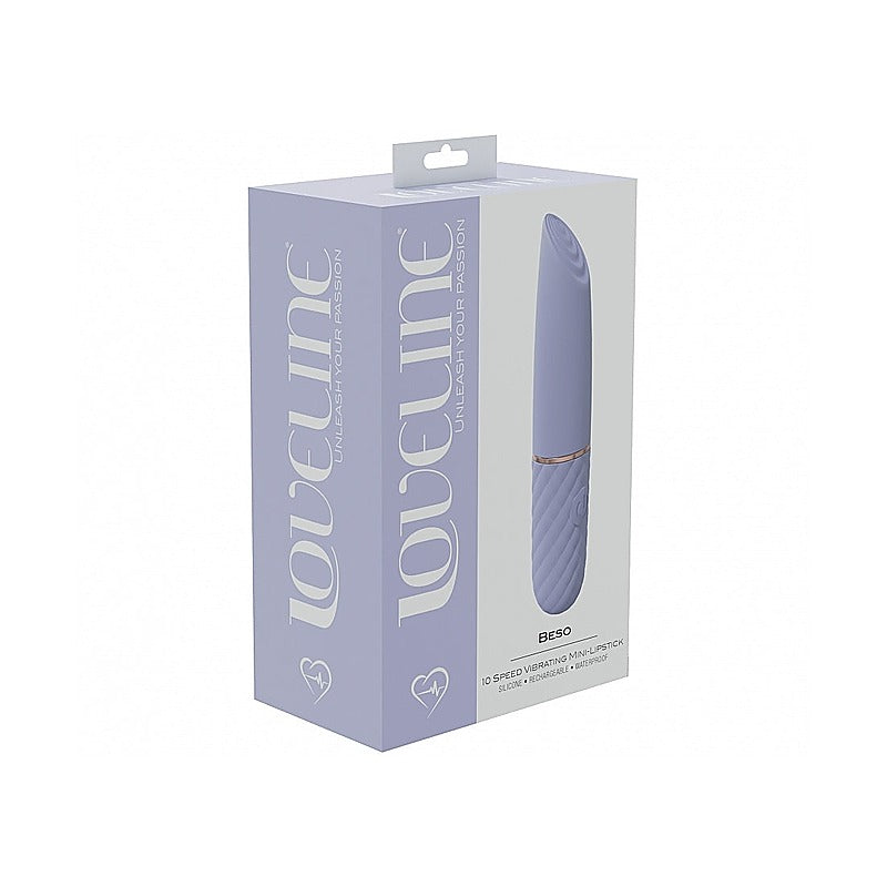 Shots LoveLine Beso 10 Speed Mini Lipstick Vibrator - Mini & Slim Vibrators