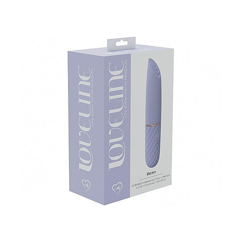 Shots LoveLine Beso 10 Speed Mini Lipstick Vibrator - Mini & Slim Vibrators