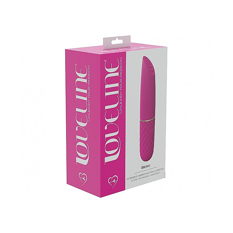 Shots LoveLine Beso 10 Speed Mini Lipstick Vibrator - Mini & Slim Vibrators