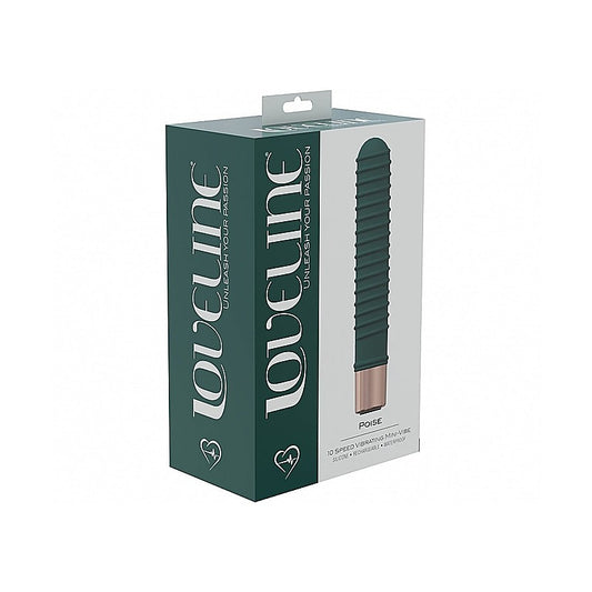 Shots LoveLine Poise 10 Speed Mini Silicone Vibrator - Mini & Slim Vibrators