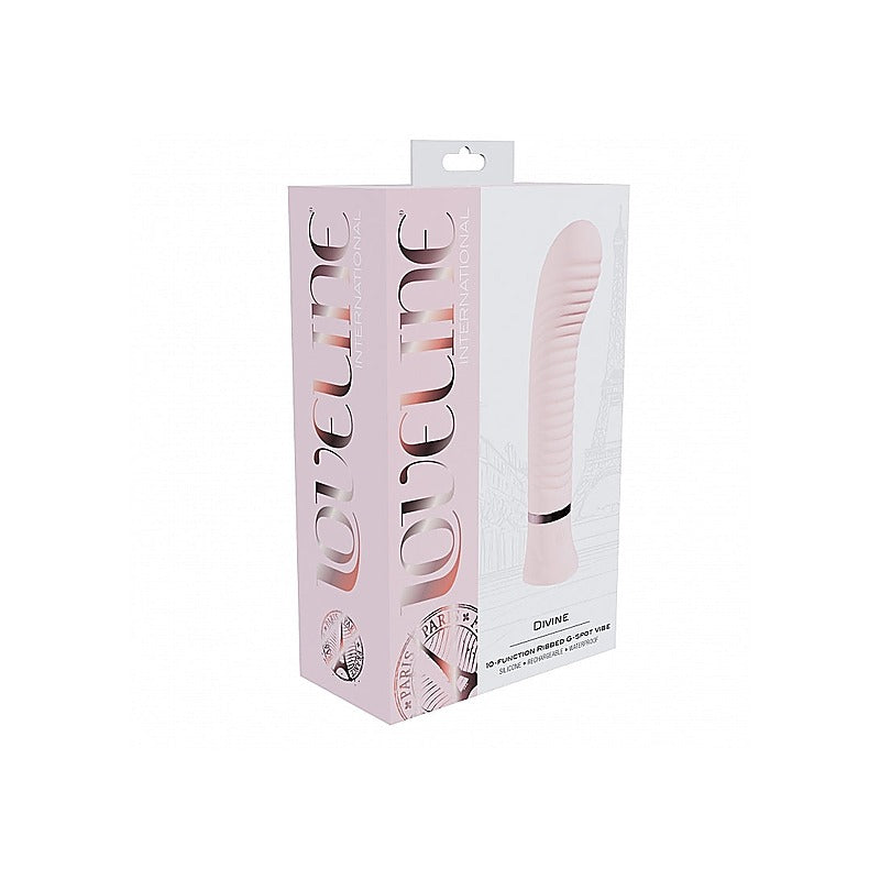 Loveline Divine 10 Functions Ribbed G-spot Vibrator - G-Spot Vibrators