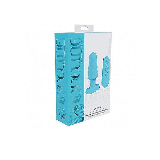 Shots Loveline Velvet Remote Control Vibrating Butt Plug - Butt Plugs