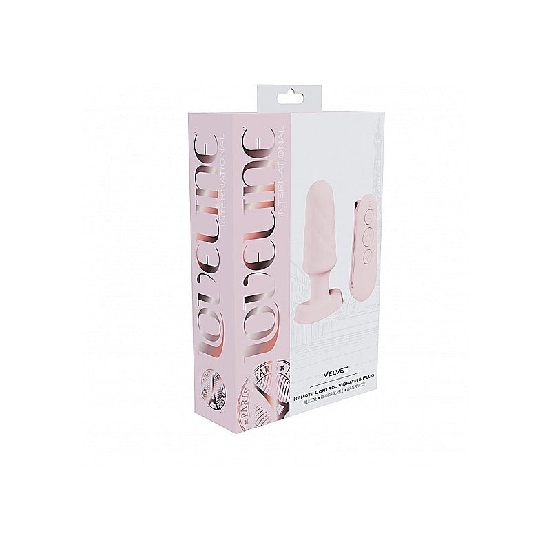 Shots Loveline Velvet Remote Control Vibrating Butt Plug - Butt Plugs