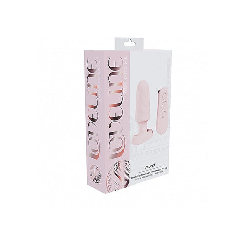 Shots Loveline Velvet Remote Control Vibrating Butt Plug - Butt Plugs