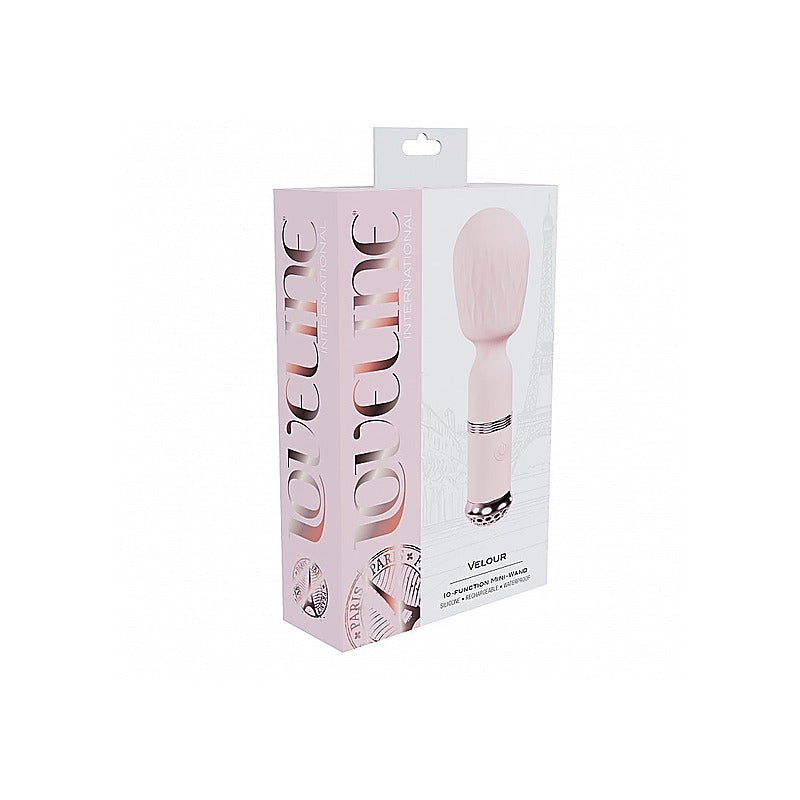 Loveline Velour 10 Functions Mini-Wand Massager - Body Wands