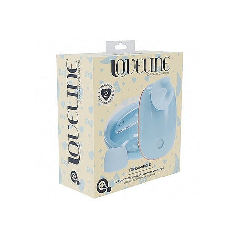 Shots Loveline Dreamsicle AirTapTech Rechargeable Vibrator - Clit Ticklers and Pulsators