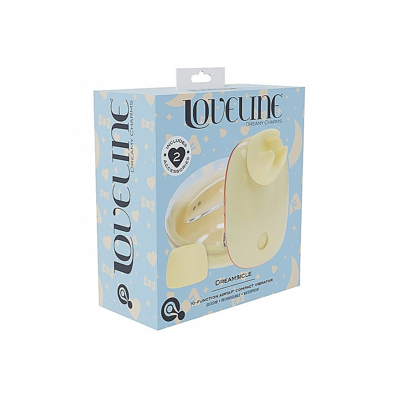 Shots Loveline Dreamsicle AirTapTech Rechargeable Vibrator - Clit Ticklers and Pulsators
