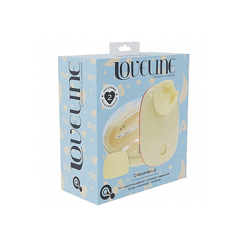 Shots Loveline Dreamsicle AirTapTech Rechargeable Vibrator - Clit Ticklers and Pulsators