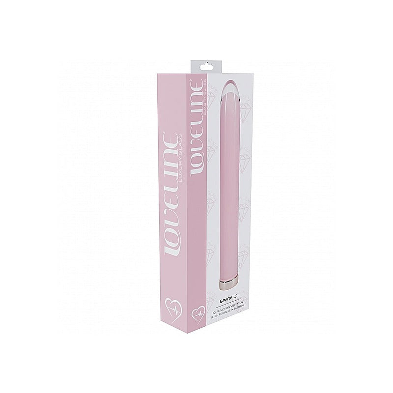 Shots Loveline Sparkle Rechargeable Glass Bullet Vibrator - Glass Sex Toys