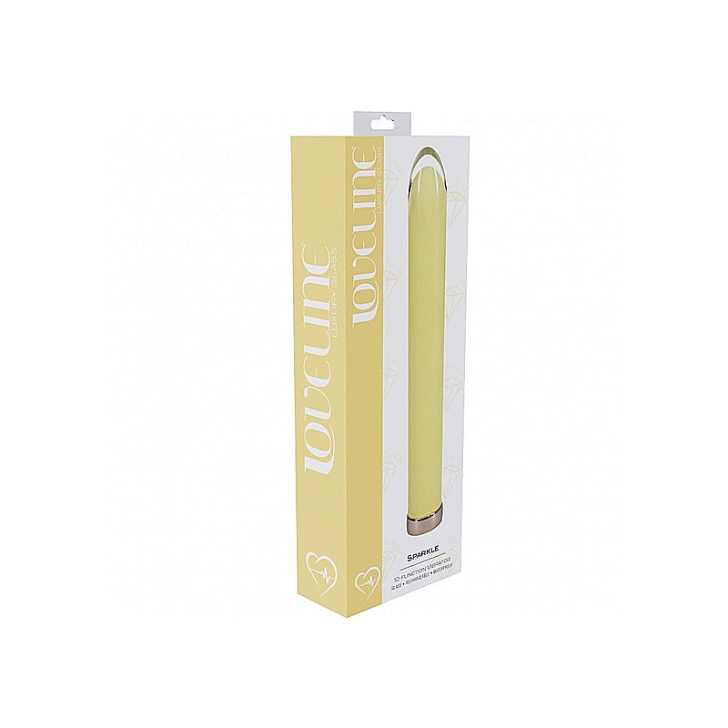 Shots Loveline Sparkle Rechargeable Glass Bullet Vibrator - Glass Sex Toys