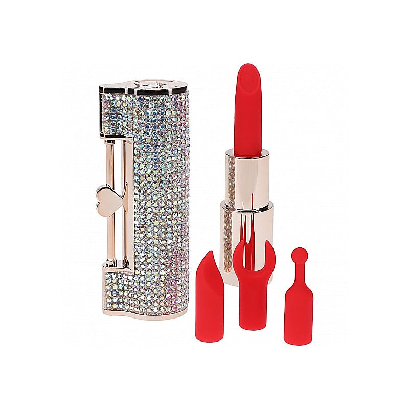 Shots Loveline Diamond 10 Speed Lipstick Vibrator - Personal Massagers