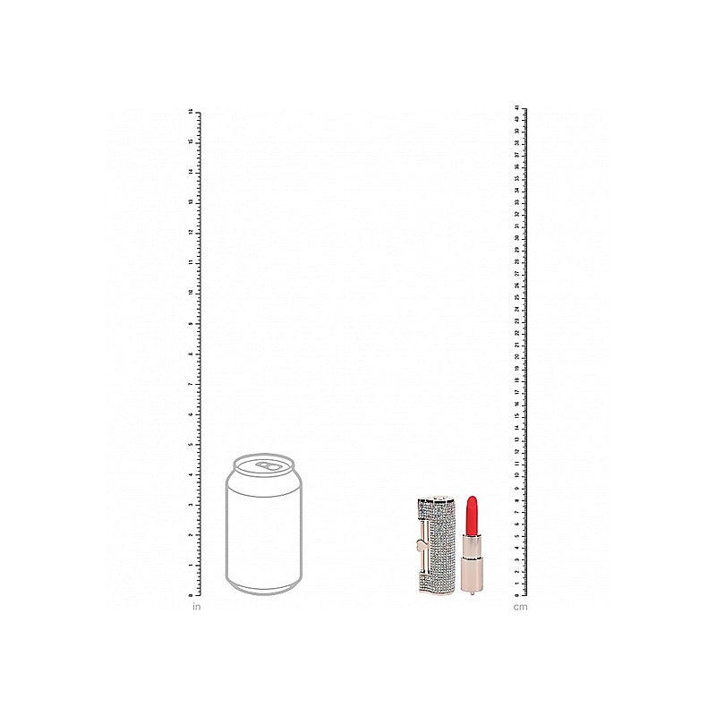 Shots Loveline Diamond 10 Speed Lipstick Vibrator - Personal Massagers