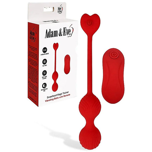 Adam & Eve SWEETHEART Remote Controlled Kegel Trainer Set - Love Eggs and Kegel Exercisers