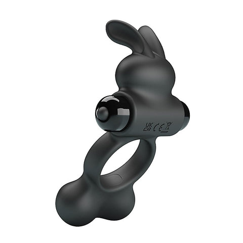 Baile Yusuf Vibrating Mens Cock Ring with Steele Balls - Vibrating Cock Rings