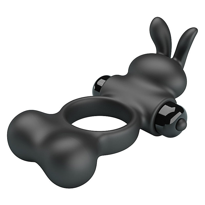 Baile Yusuf Vibrating Mens Cock Ring with Steele Balls - Vibrating Cock Rings