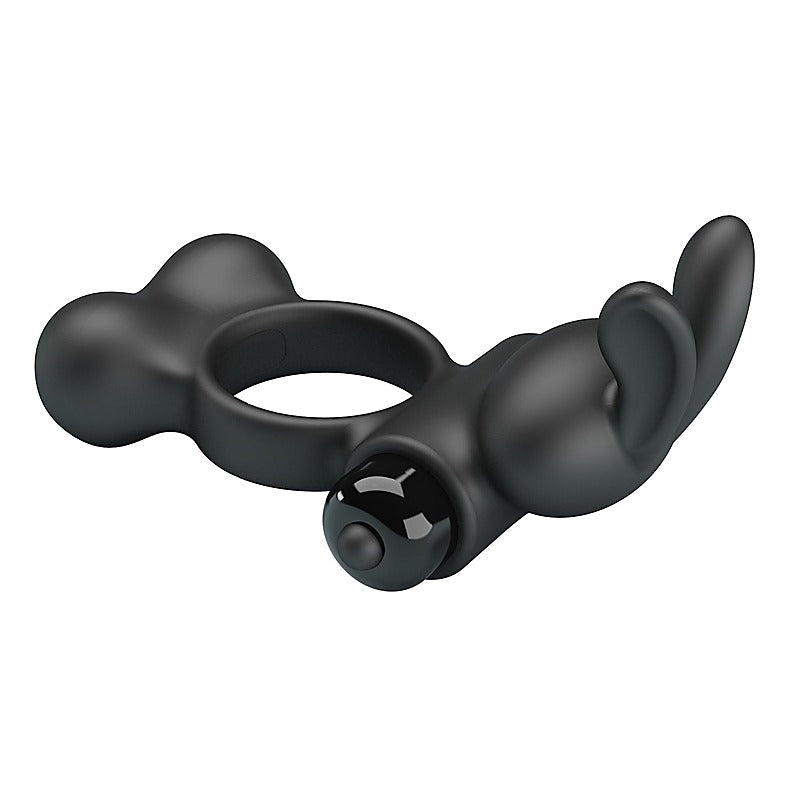 Baile Yusuf Vibrating Mens Cock Ring with Steele Balls - Vibrating Cock Rings