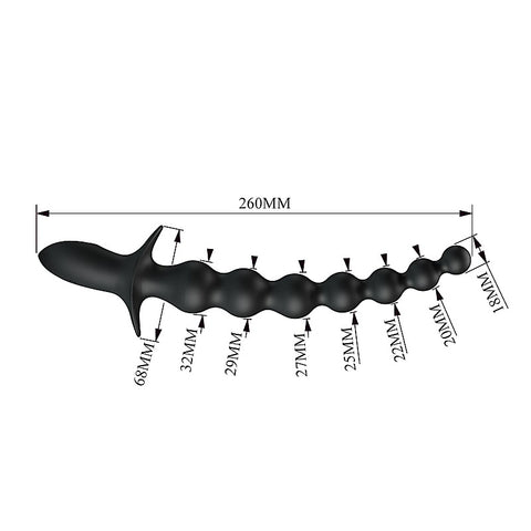 Baile Rechargeable Rigdon Vibrating Anal Play Beads - Anal Beads and Balls