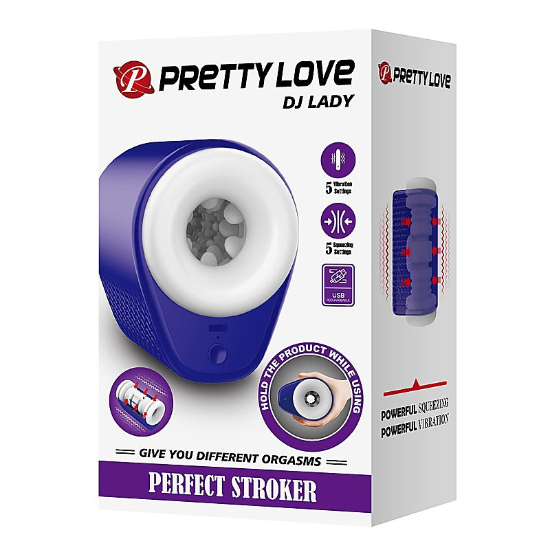 Baile DJ Girl Perfect Vibrating Male Stroker - Masturbators and Strokers