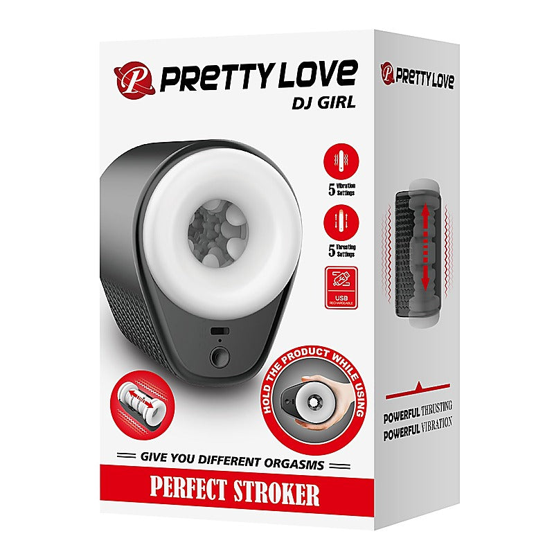 Baile DJ Girl Perfect Vibrating Male Stroker - Masturbators and Strokers