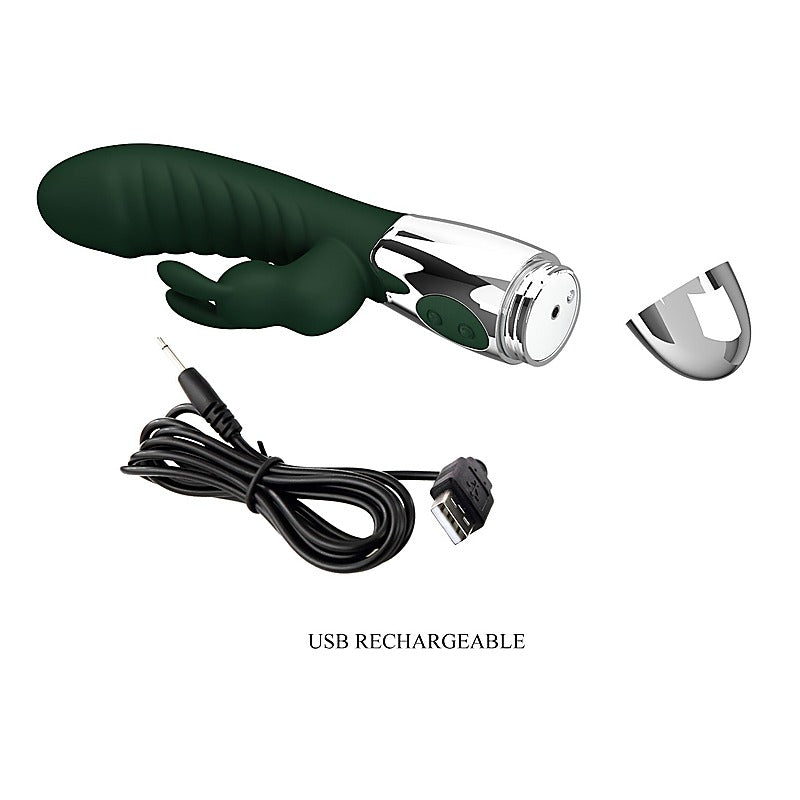 Baile Naughty Bunny Rechargeable Silicone Rabbit Vibrator - Rabbit Vibrators