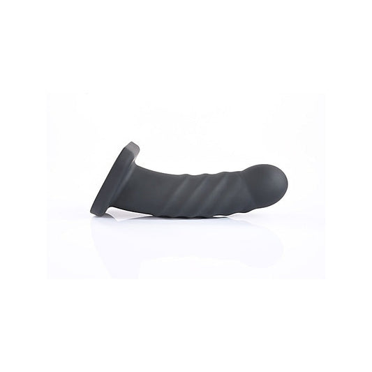 Merge Sportsheets Banx Ribbed Hollow Dildo Black - Realistic Dildos