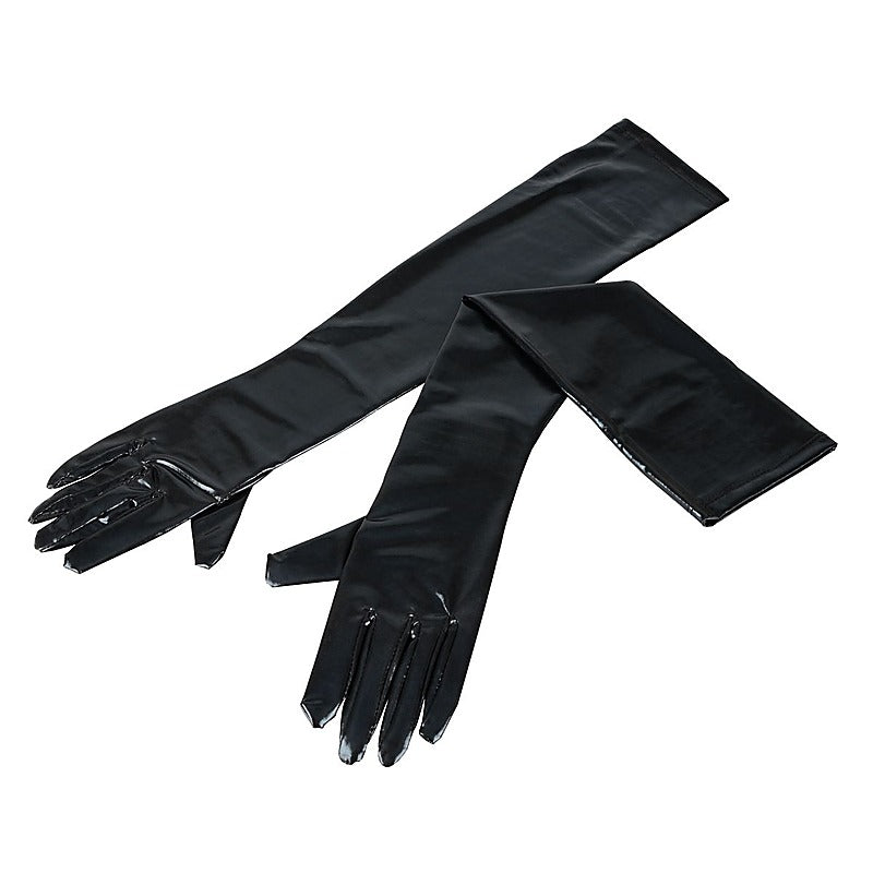 Orion Cottelli Wet Look Extra Long Gloves S-L - Her Fetish