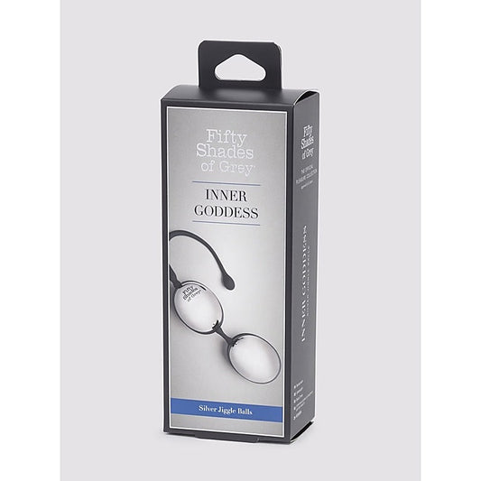 Fifty Shades of Grey Inner Goddess Silver Jiggle Balls 67g - Love Eggs and Kegel Exercisers