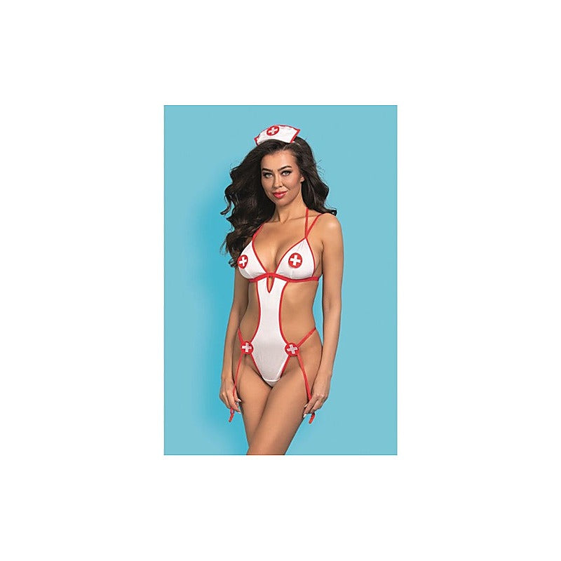 Premium 2 Piece Sexy Nurse Bodysuit by Showtime - Teddies and Bodysuits