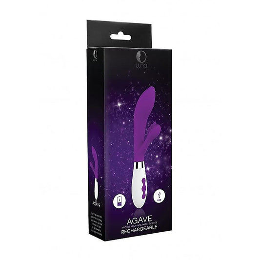 Shots Luna Agave USB Rechargeable Flexible Rabbit Massager - Rabbit Vibrators