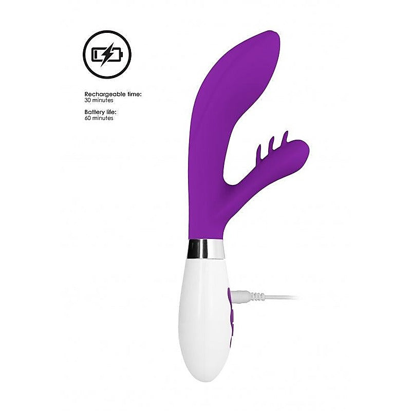 Luna Agave USB Rechargeable Flexible Rabbit by Shots Toys - Rabbit Vibrators