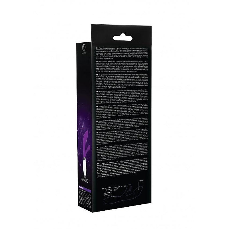Luna Agave USB Rechargeable Flexible Rabbit by Shots Toys - Rabbit Vibrators