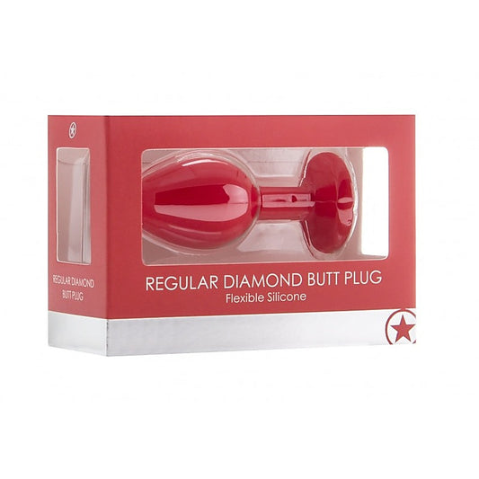 Shots Toys Regular Diamond Silicone Butt Plug - Butt Plugs