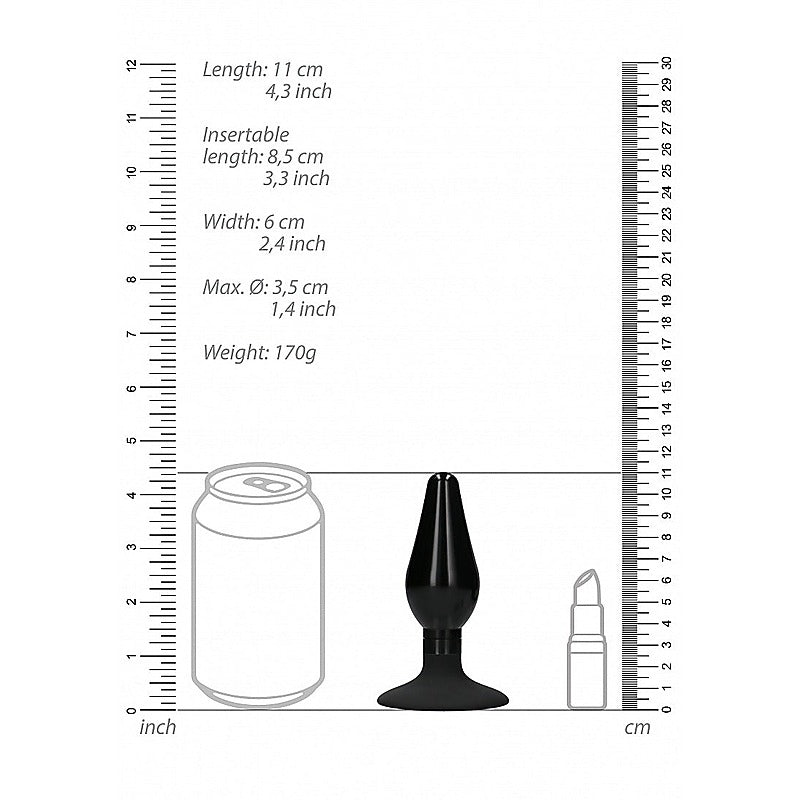 Interchangeable Rounded Butt Plug Set Large by Shots Toys - Butt Plugs