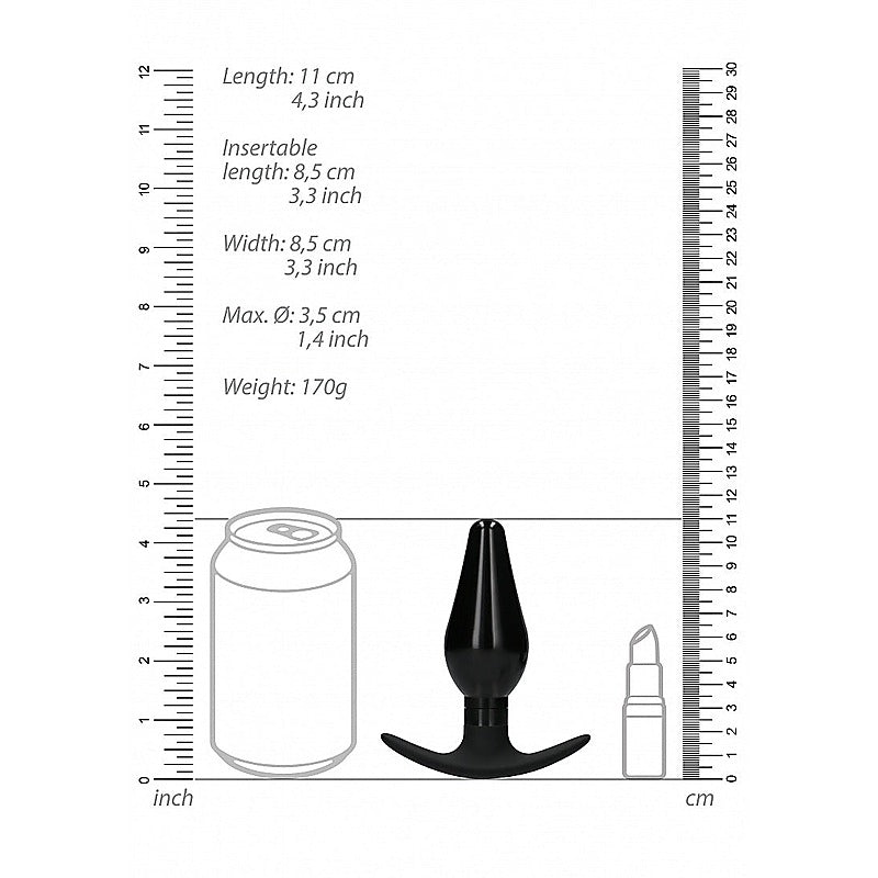 Interchangeable Rounded Butt Plug Set Large by Shots Toys - Butt Plugs