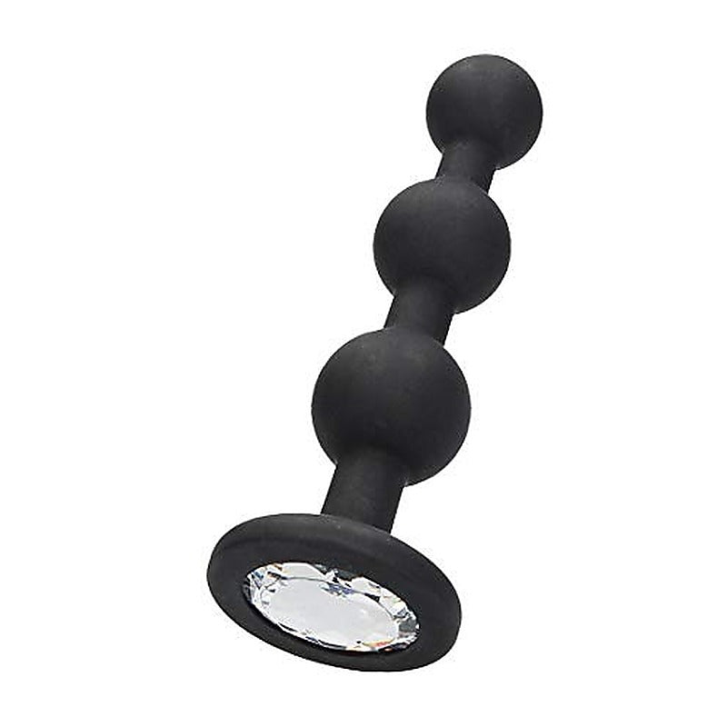 Silicone Butt Plug with Diamond Gem Base by Shots Toys - Butt Plugs