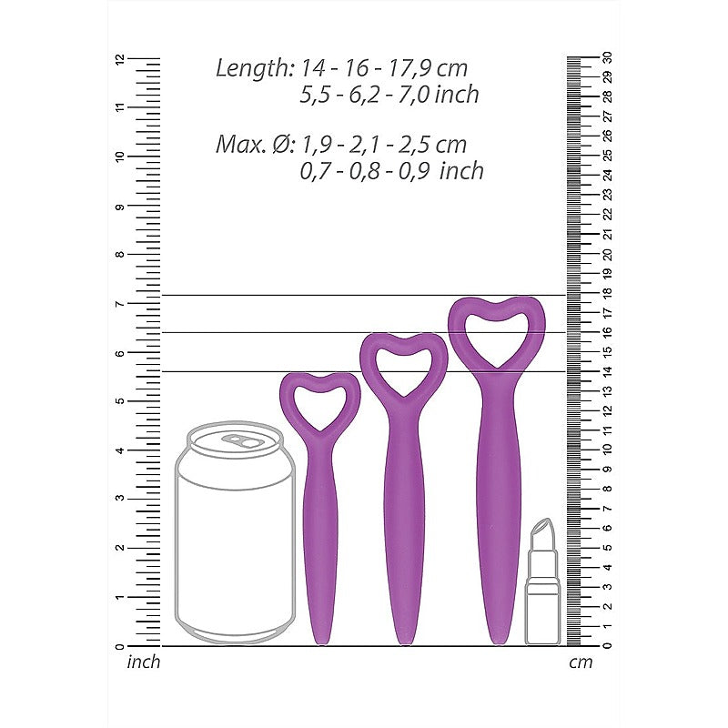Womens Silicone Vaginal Dilator Set by Shots Toys - Dental and Clinical