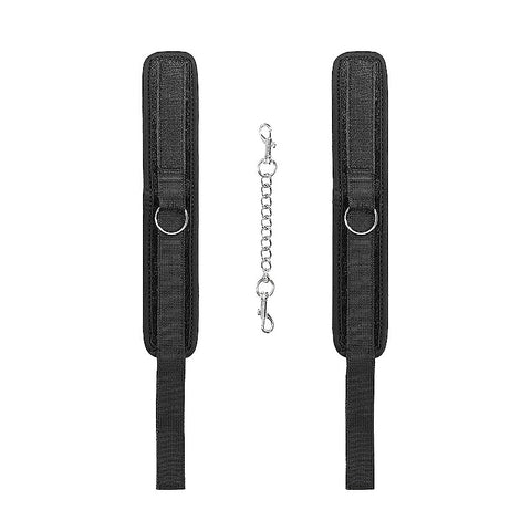Velvet Ankle Cuffs With Adjustable Velcro Straps - Cuffs And Restraints