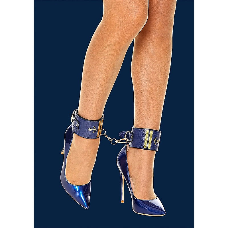 Sailor Theme Bondage Ankle Cuffs by Shots Toys - Cuffs And Restraints