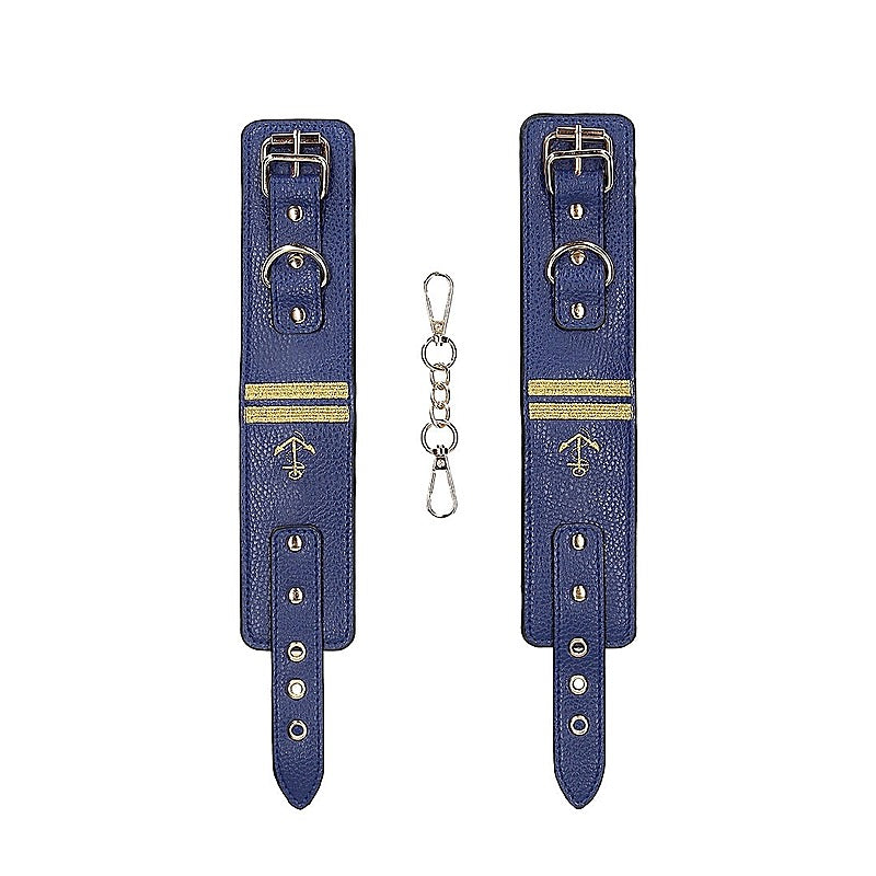 Sailor Theme Bondage Ankle Cuffs by Shots Toys - Cuffs And Restraints