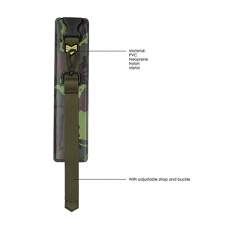 Army Theme Fetish Play Ankle Cuffs by Shots Toys - Cuffs And Restraints