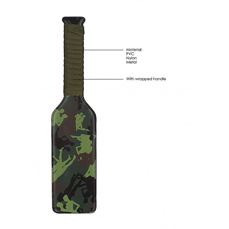 Army Theme Bondage Play Paddle by Shots Toys - Paddles And Slappers