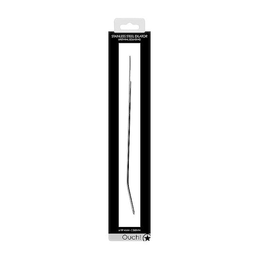 Shots Toys Urethral Sounding Metal Dilator with 4 mm Tip - Urethral Sounds