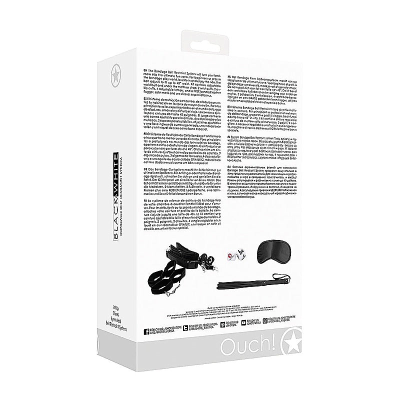 Shots Toys Bondage Belt Restraint System - Bondage Kits